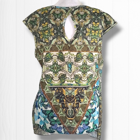 Energie Women's Sleeveless Flowy Butterfly Top Size Large - Picture 7 of 13